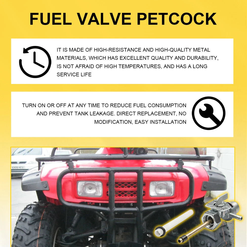 Fuel Petcock Fits for 1988-2000 Honda FourTrax 300 TRX300FW 4x4 16950-393-015 EA 6B93BC-57