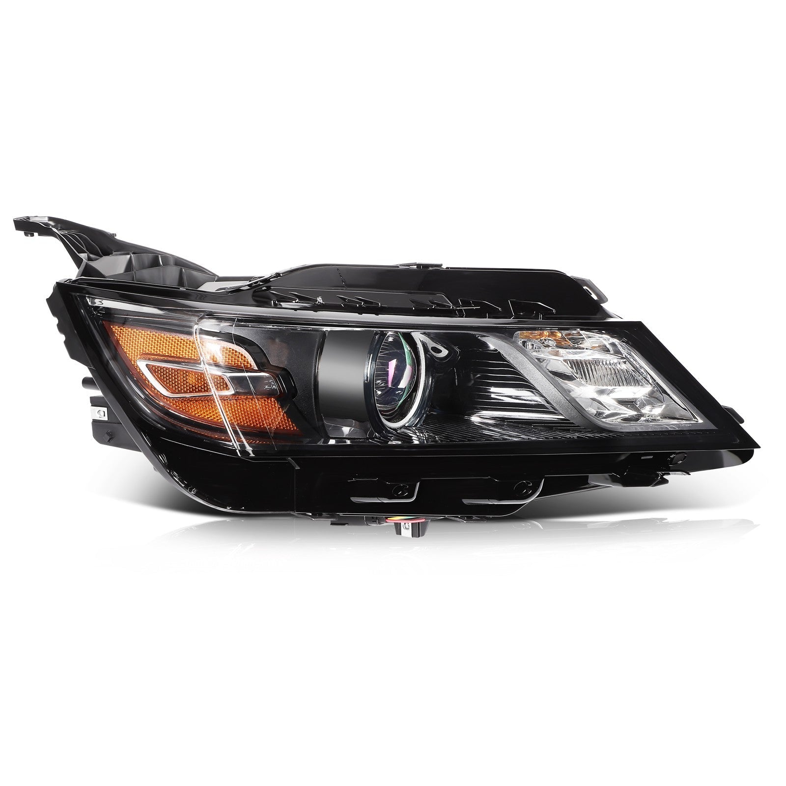 ECCPP Headlights Assembly For Chevrolet Impala 2014-2020 Pair Kit Black Amber 6B93BC-57