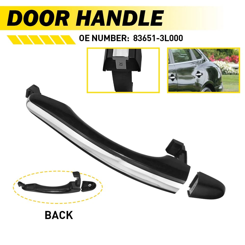 Rear Left Right Exterior Door For Handle Hyundai Azera 2006-2011 Primed Plastic 6B93BC-57
