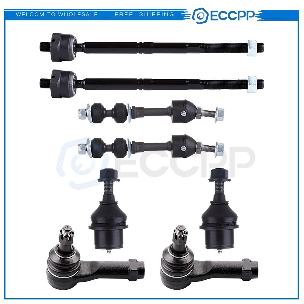 8pcs Front Tie Rod Ends Ball Joints Sway Bars For Ford F-150 XL XLT 2005-2008 6B93BC-57