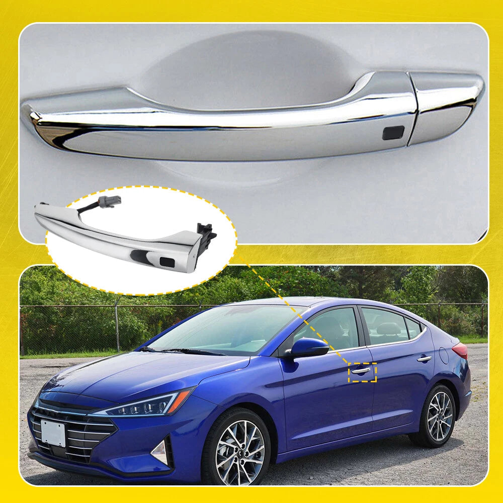 Front Left Outside Door Handle for 2017-20 Hyundai Elantra Sedan w/ Smart Key EA 6B93BC-57
