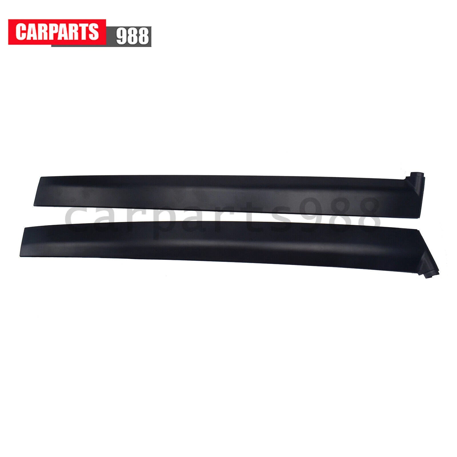 2Pcs Left & Right Door Garnish Trim Pillar Sash Black For 1992-1995 Honda Civic 6B93BC-57