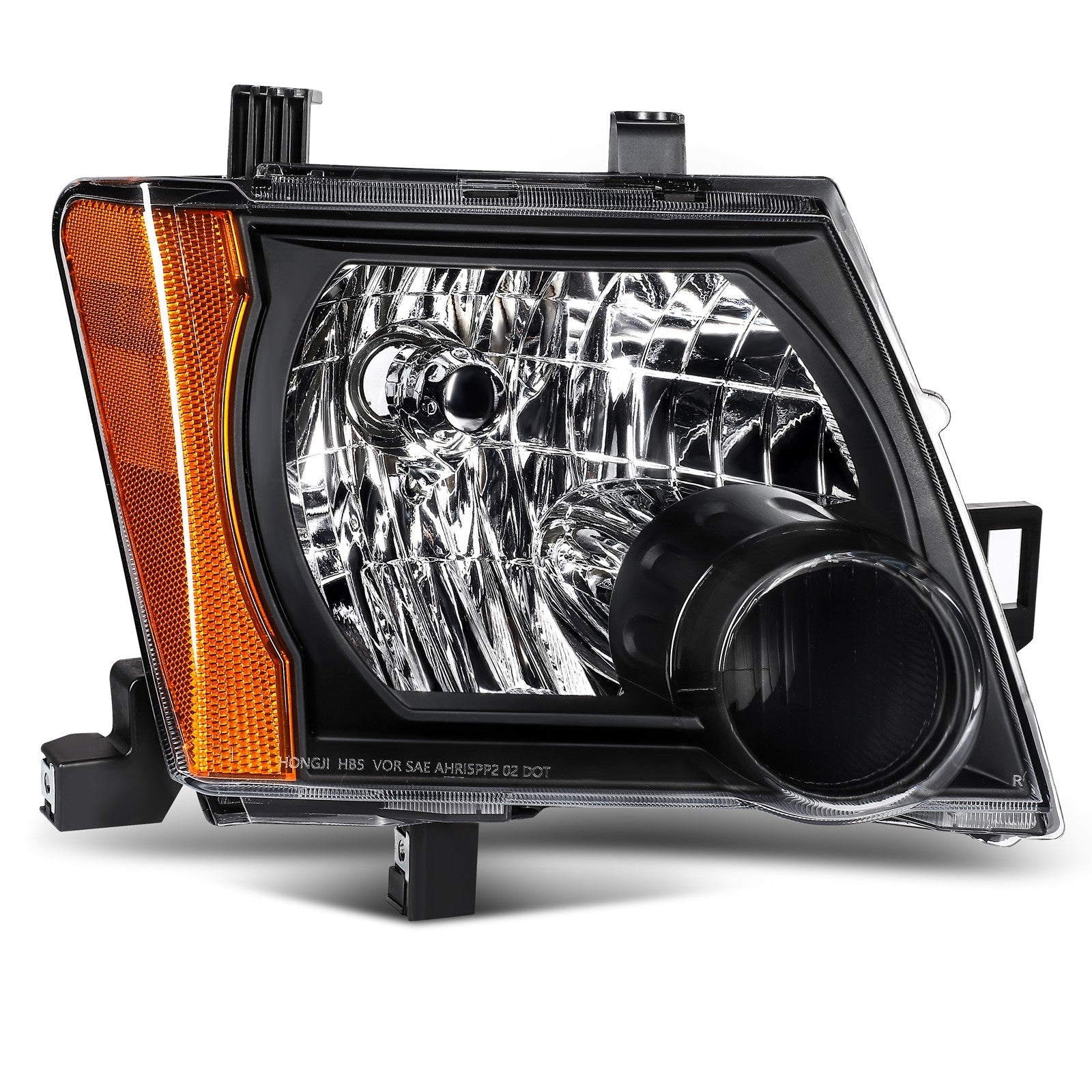 ECCPP Headlights Assembly For Nissan For Xterra 2.5L 4.0L 2005-2010 Pair Black ECCPP