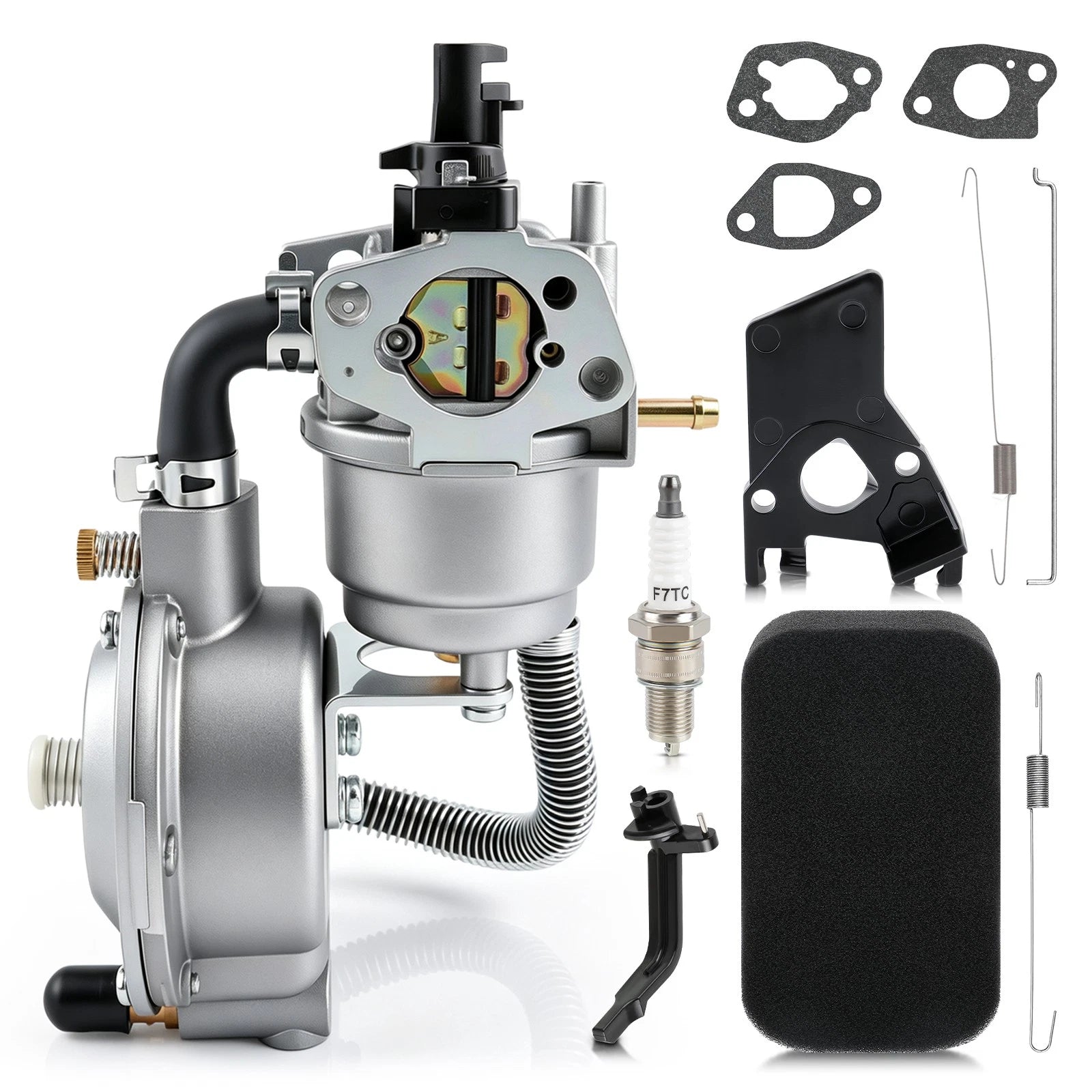 170F Dual Fuel Carburetor GX200 LPG Conversion Kit for Generator Propane US 6B93BC-57