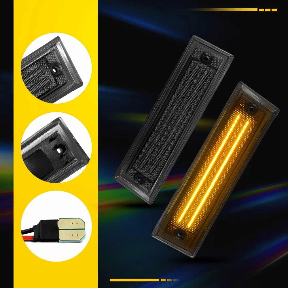 LED Side Marker Light For 81-86 Chevrolet C10 C20 C30 K10 20 30 GMC C1500 C2500 6B93BC-57