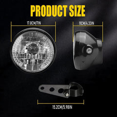 7" Motorcycle LED Headlight W/DRL Turn Signal Housing Bucket For Honda Yamaha EA 6B93BC-57