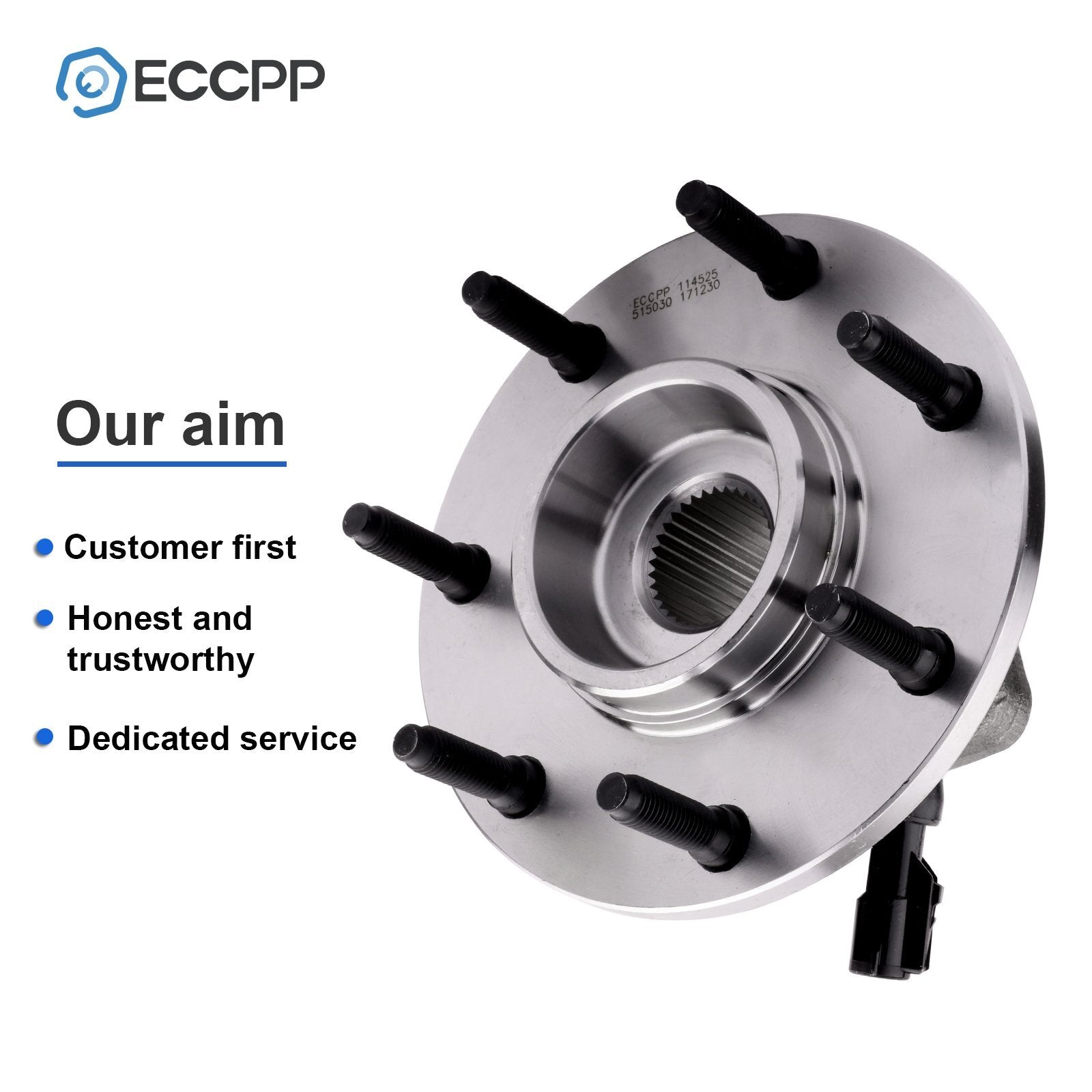 2Pcs Front Wheel Hub Bearings For Ford F-150 Harley-Davidson 4WD 7 Lug 2000-2003 6B93BC-57