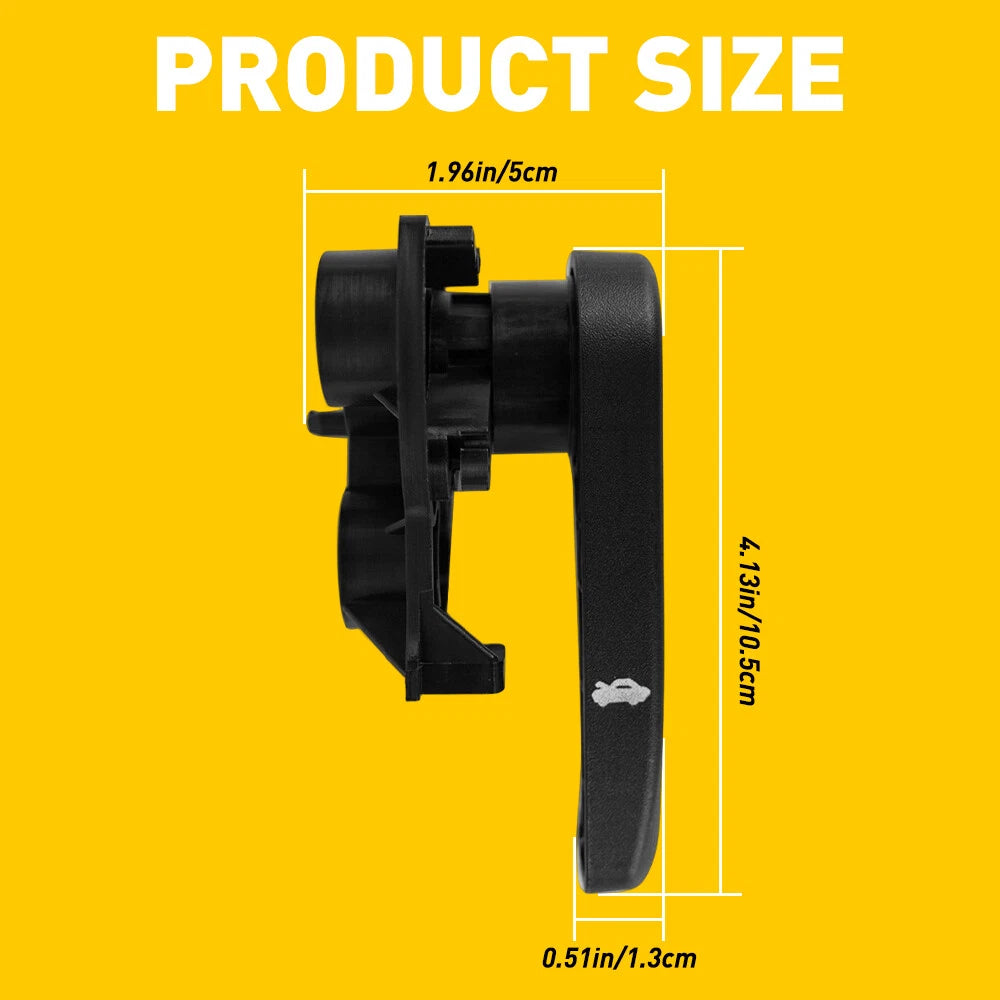 HOOD HANDLE BASE + LATCH HOOD RELEASE FOR ELANTRA GENESIS SANTA FE SORENTO BLACK 6B93BC-57