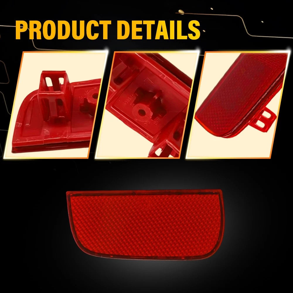 Red Rear Bumper Reflector Cover For 2016 2017 2018-2021 10th Gen Honda Civic EOA 6B93BC-57