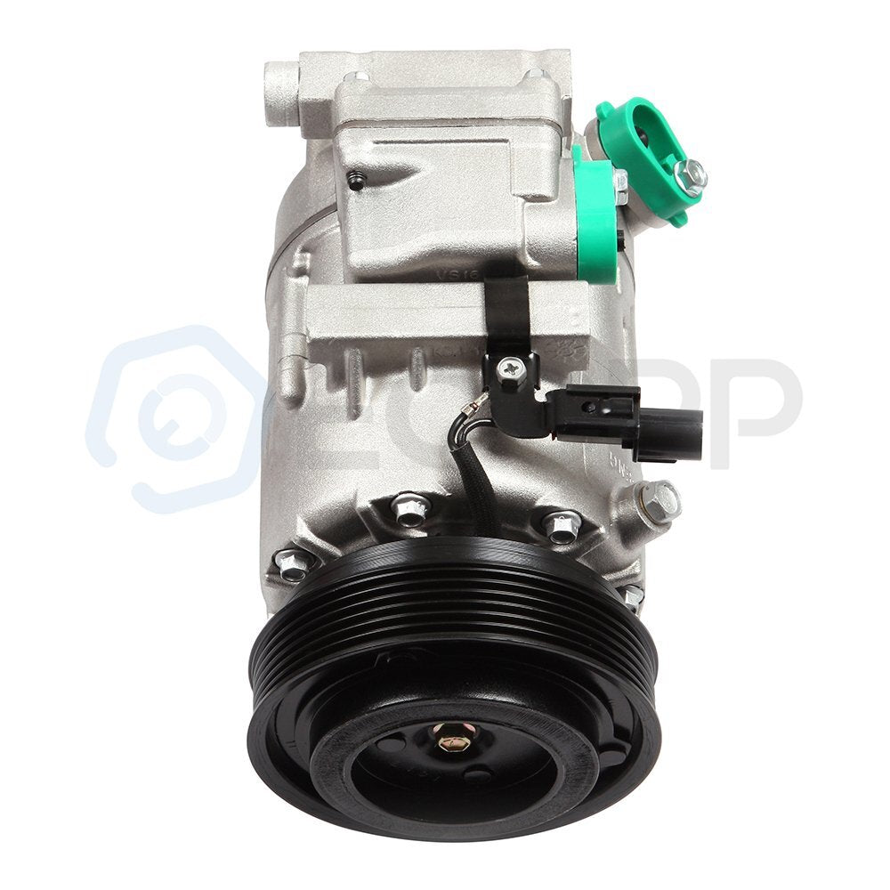AC Condenser & AC Compressor Cooling Kit For 11-12 Hyundai Santa Fe Kia Sorento 6B93BC-57