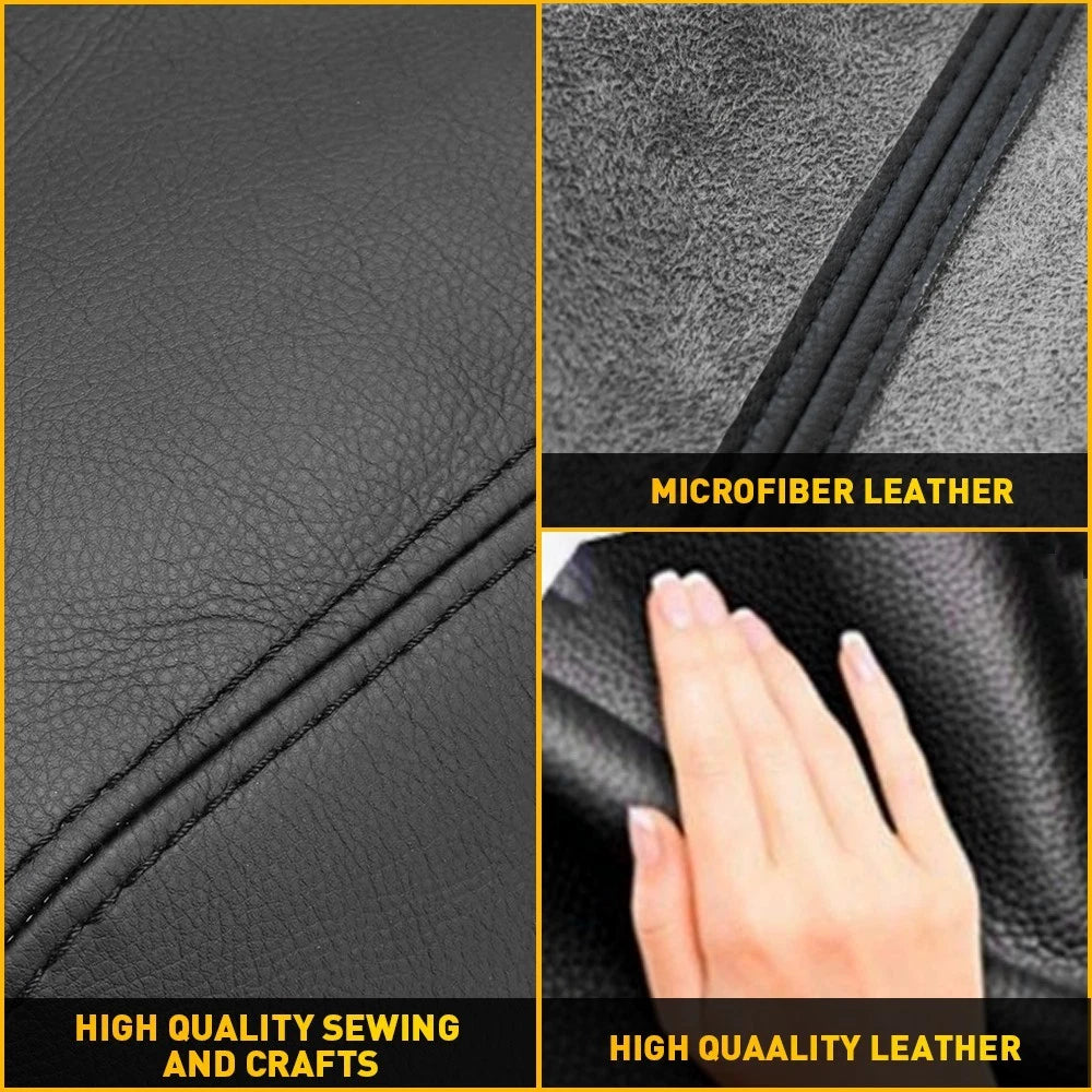 Fit 2016-2023 Nissan Maxima Center Console Lid Armrest Leather Cover Gray Stitch 6B93BC-57