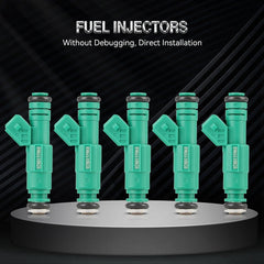 5 Fuel Injectors For Volvo V70 2004-2007 S60 2003-2007 2.5L Volvo C70 2.4L 2004 6B93BC-57