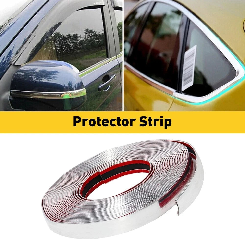 16ft Chrome 1inch Trim Molding Strip Car Door Window Bumper Side Trime Protector 6B93BC-57