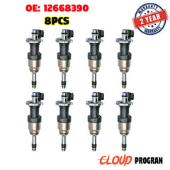 Set of 8 Fuel Injector Nozzle 12668390 Fits Chevrolet GMC 2014-2016 6B93BC-57