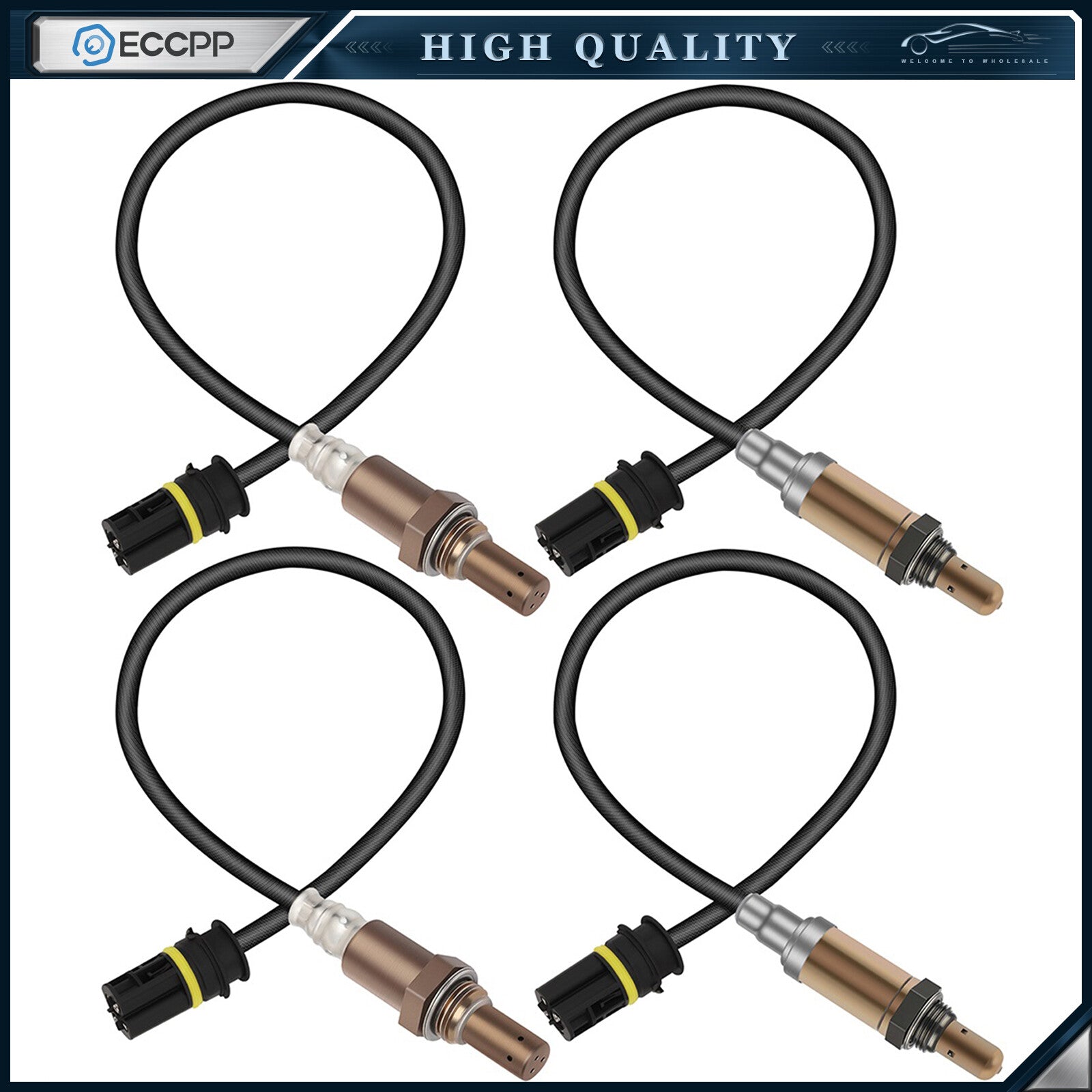 4pcs Upstream+Downstream O2 02 Oxygen Sensor For 01-03 Mercedes-Benz ML320 3.2L 6B93BC-57