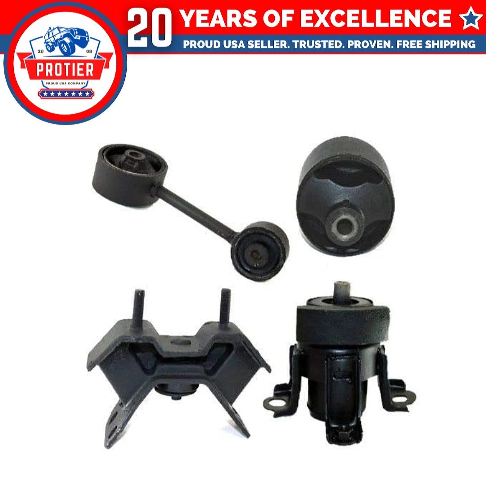 Fits 1998-2003 Toyota Sienna 3.0L Engine Motor & Transmission Mount 4PCS : 6B93BC-57