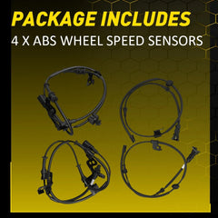 4X ABS Wheel Speed Sensors Front Rear Right Left Fits Kia Soul 2014 2015-2019 EA 6B93BC-57
