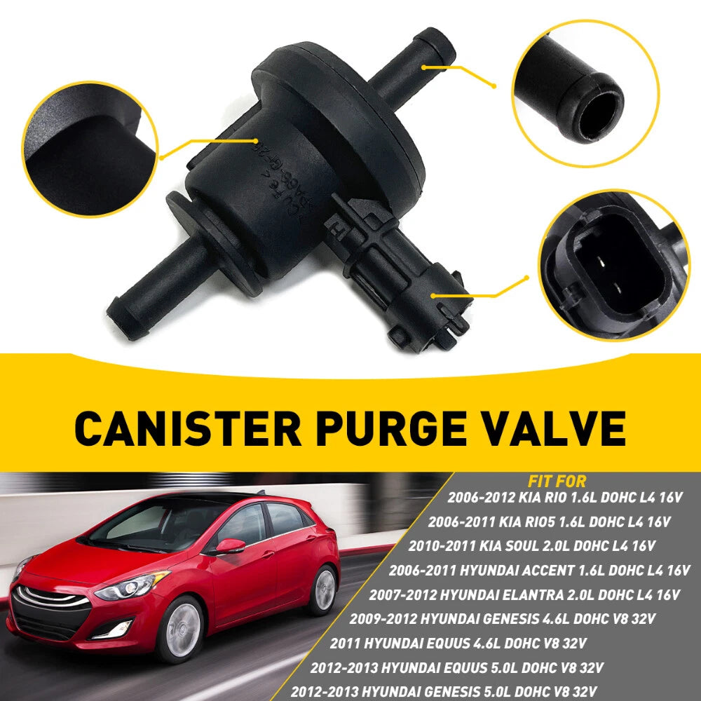 EVAP Vapor Canister Purge Valve For 2007-2012 HYUNDAI ELANTRA 2.0L DOHC L4 16V A 6B93BC-57