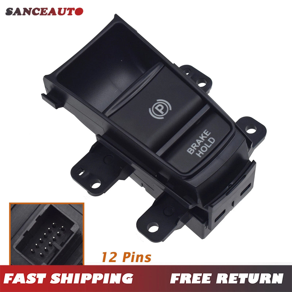 12 Pins For HRV XRV VEZEL Electric Hand Brake Parking Brake Switch 35355-T7A-J01 6B93BC-57