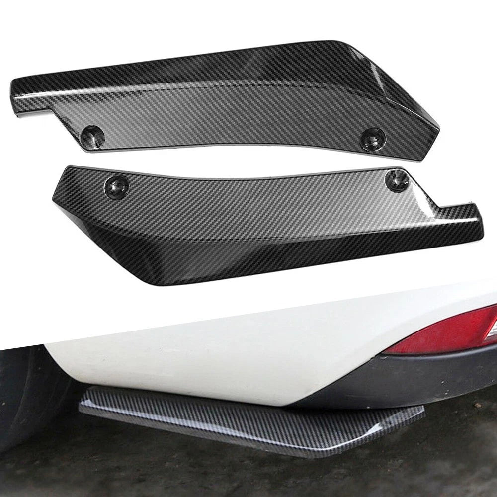 Car Carbon Fiber Rear Bumper Lip Splitter Diffuser Canard Protector Accessory EA 6B93BC-57