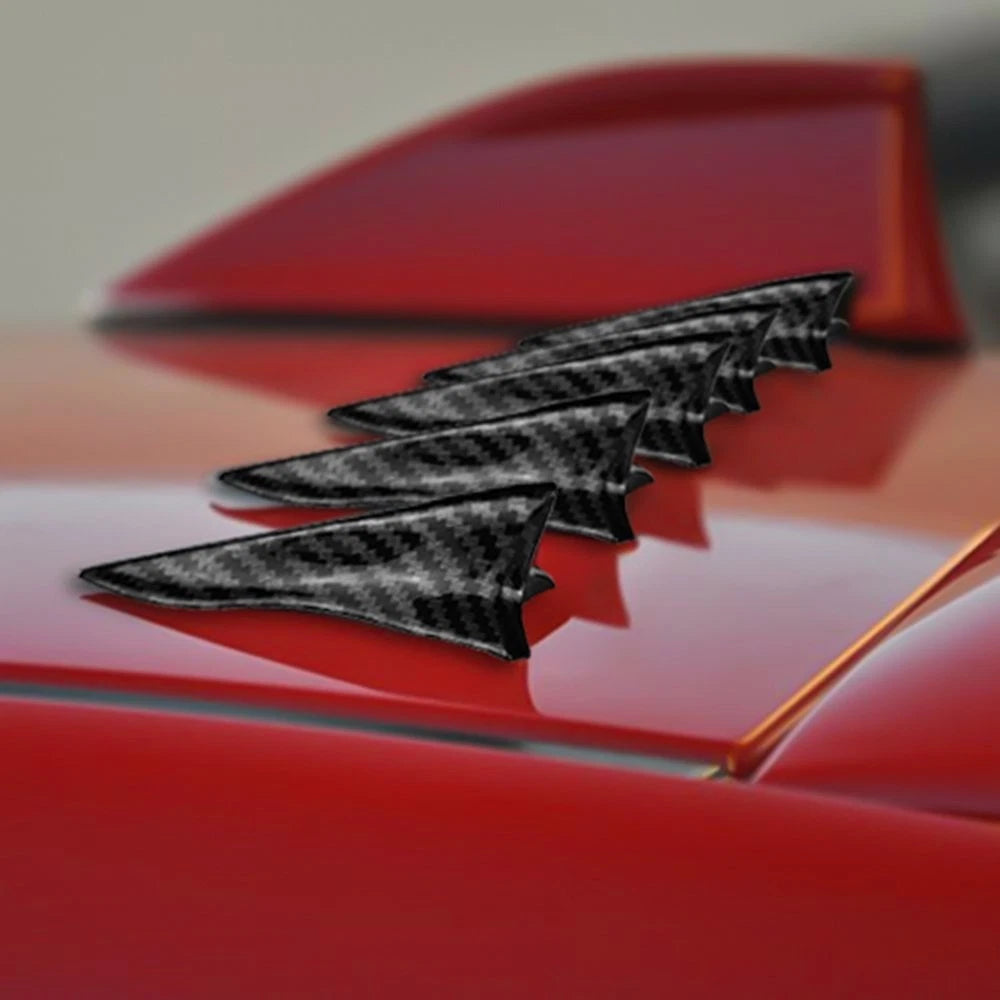 Universal 10X Shark Fin Diffuser Vortex Generator Wing Roof Spoiler Bumper EOA 6B93BC-57