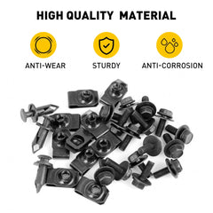 Engine Shield Splash Guard Bumper Screw U-nut Clip Hardware Kit Body Bolt Rivet 6B93BC-57