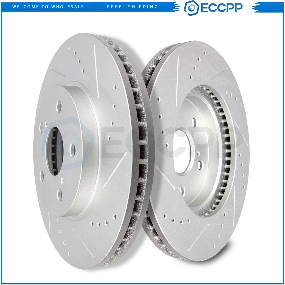 Front DRILLED & SLOTTED Brake Rotors for IS250 Toyota Avalon Camry Sienna Solara 6B93BC-57