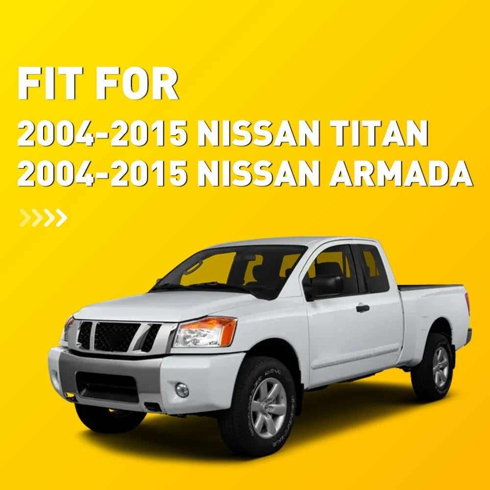 2X For 2004 05-2015 Nissan Armada Titan Leather Front Seat Armrest Trim Cover EA 6B93BC-57