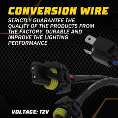 Conversion Wire H6054 to 9005 9006 Two Harness Head Light Bulb Adapter Connector 6B93BC-57