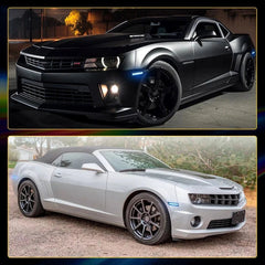 4PCS For 2010-2015 Chevy Camaro Front Rear Dynamic LED Side Marker Lights Blue A 6B93BC-57