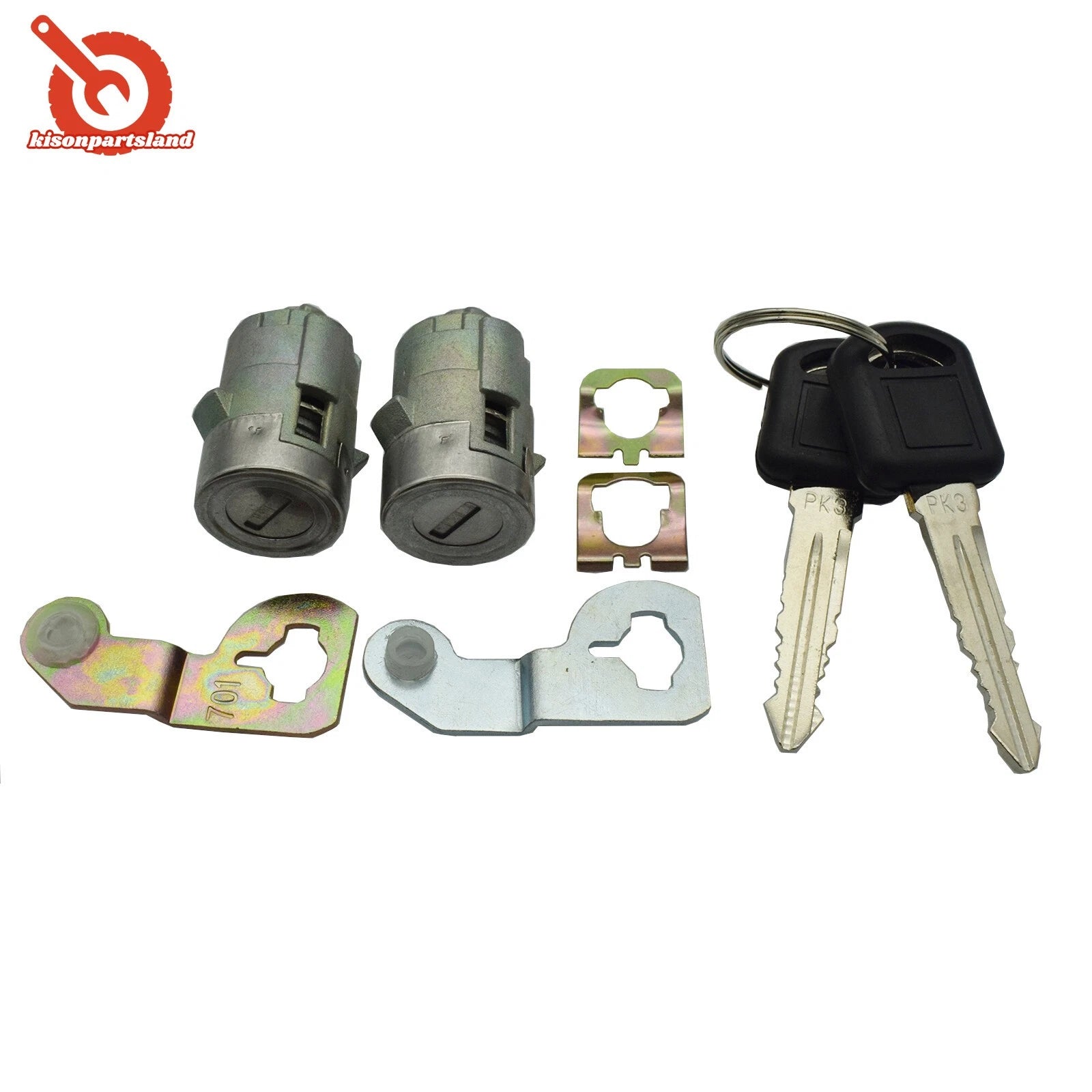 Door Lock Cylinder Set W/ Keys For 2001-2006 G-M CHEVY SILVERADO TAHOE 15298924 6B93BC-57