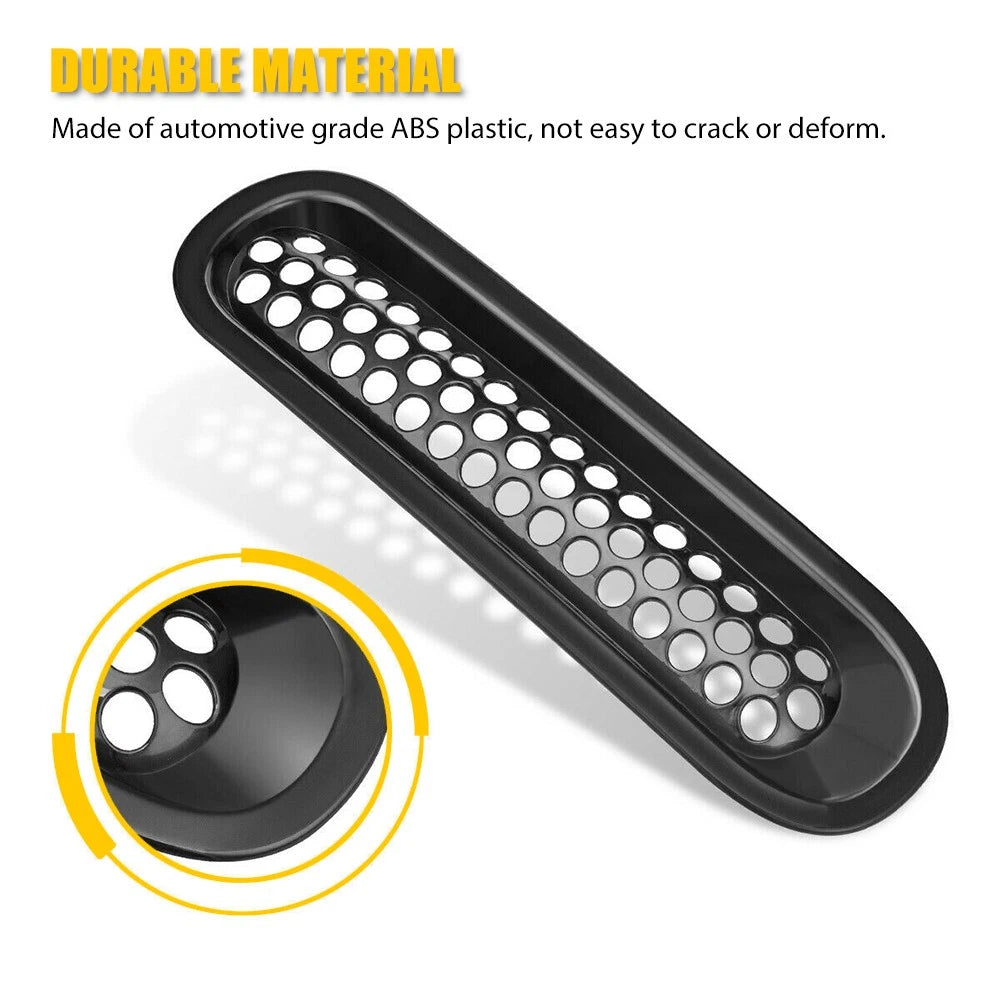 7PCS Front Grille Mesh Inserts Accessories For Jeep Wrangler JK JKU 2007-2018 EA 6B93BC-57