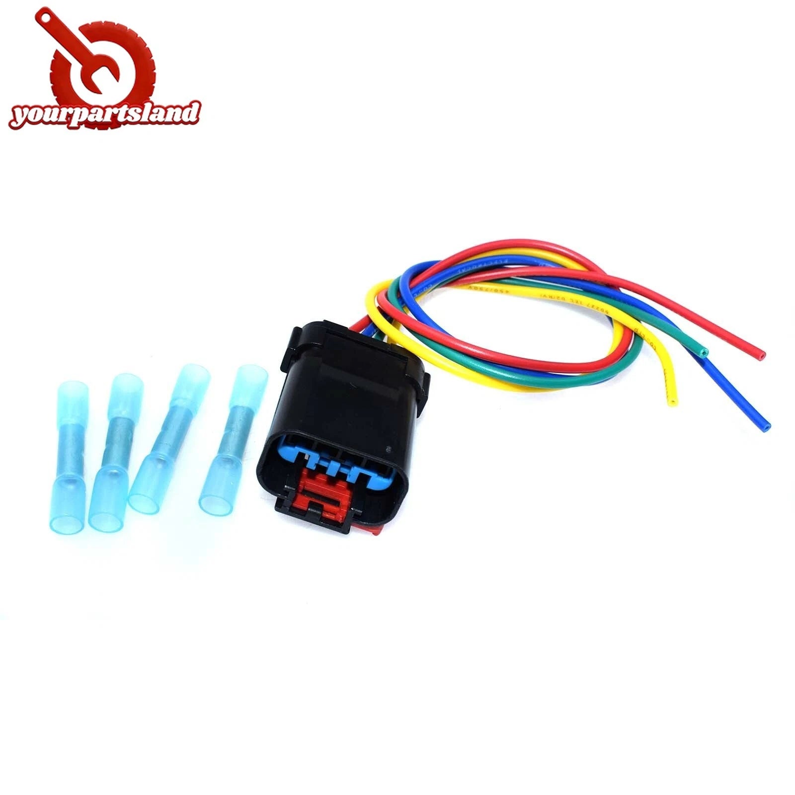 Radiator Coolant Fan Relay 4-Way Connector Wire Pigtail For Chrysler Dodge Jeep 6B93BC-57