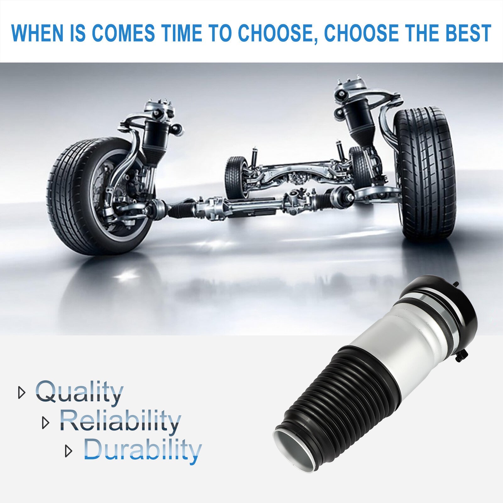 Front L/R  Air Suspension Spring Bag For 2004-2011 Audi A6 C6 S6 Quattro Avant 6B93BC-57