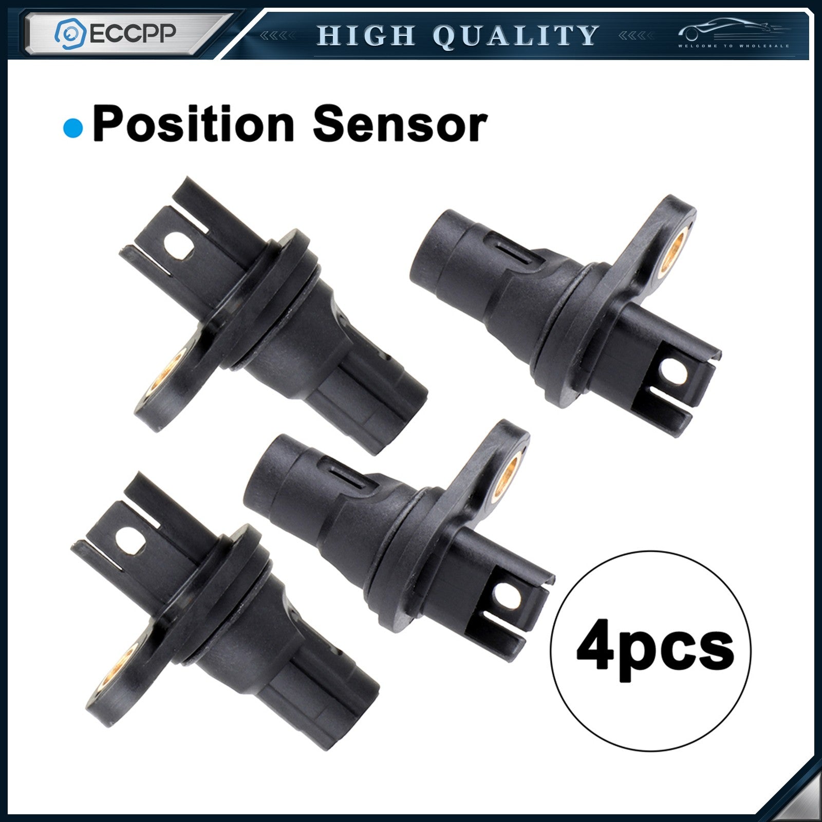 ECCPP 4PCS Engine Crankshaft Position Sensor AIRTEX 5S11457 Fits BMW Z4 3.0L-L6 ECCPP
