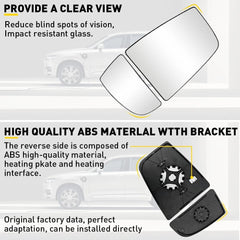 Mirror Glass Upper&Lower Passenger Right for RH Ford Transit Van 150 350 HD EOA 6B93BC-57