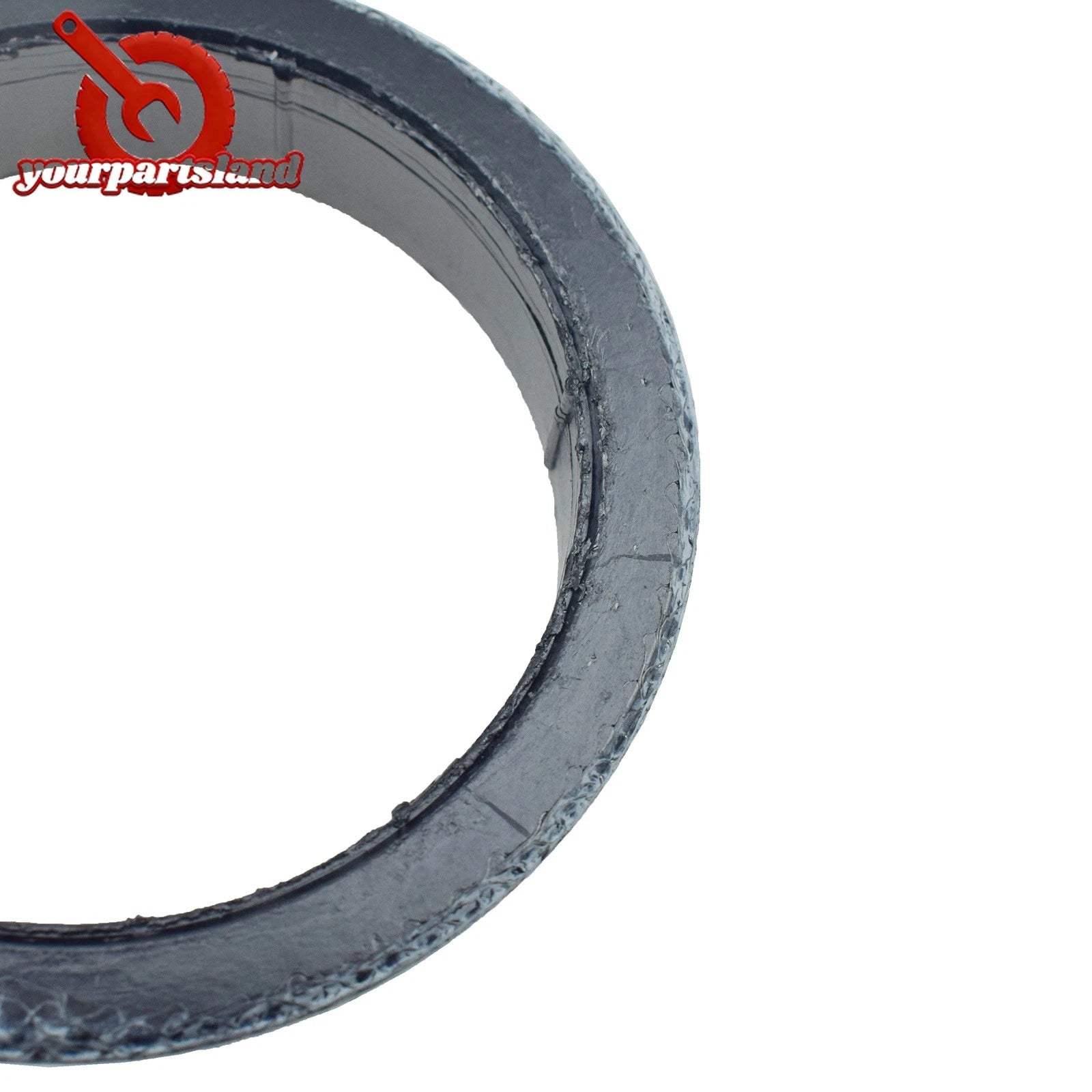 2PCS Donut Style Graphite Gasket For Muffler Exhaust Pipe To Manifold Adapter 6B93BC-57