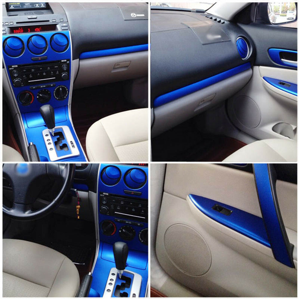 Interior Center Console Carbon Fiber Molding Sticker Decal For Mazda 6 2003-2013