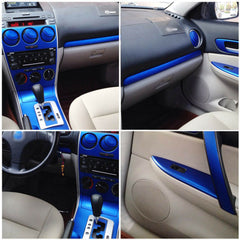 Interior Center Console Carbon Fiber Molding Sticker Decal For Mazda 6 2003-2013