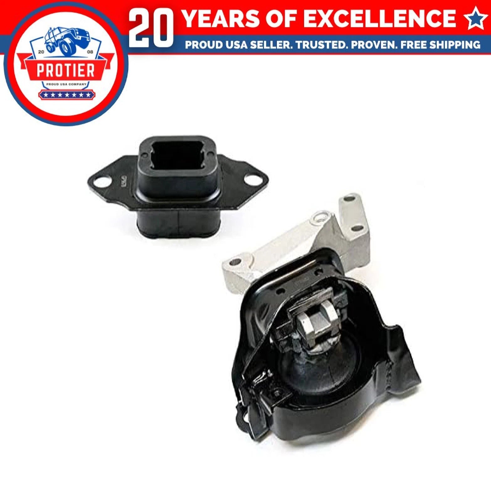 Fits 2012-2017 Nissan Versa/Versa Note 1.6L, Motor & Trans Mount Set 2pcs : 6B93BC-57