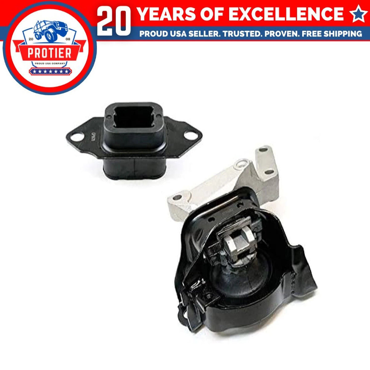 Fits 2012-2017 Nissan Versa/Versa Note 1.6L, Motor & Trans Mount Set 2pcs : 6B93BC-57