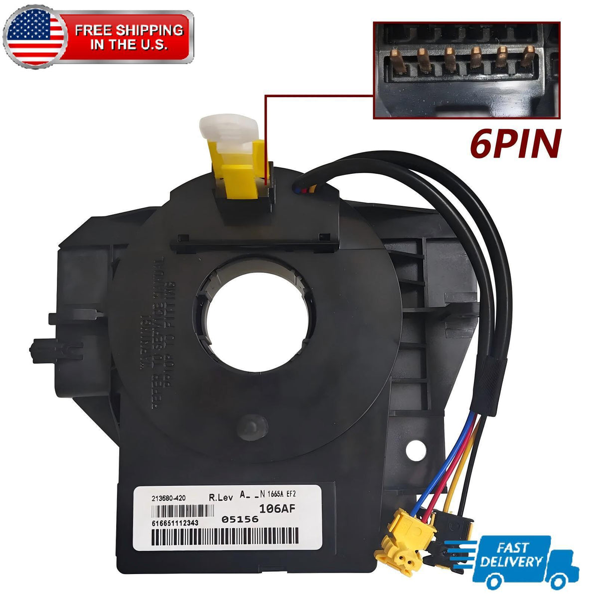 Clock Spring For 2007 2014-2017 Jeep Compass Patriot Wrangler 2018 5156106AF US