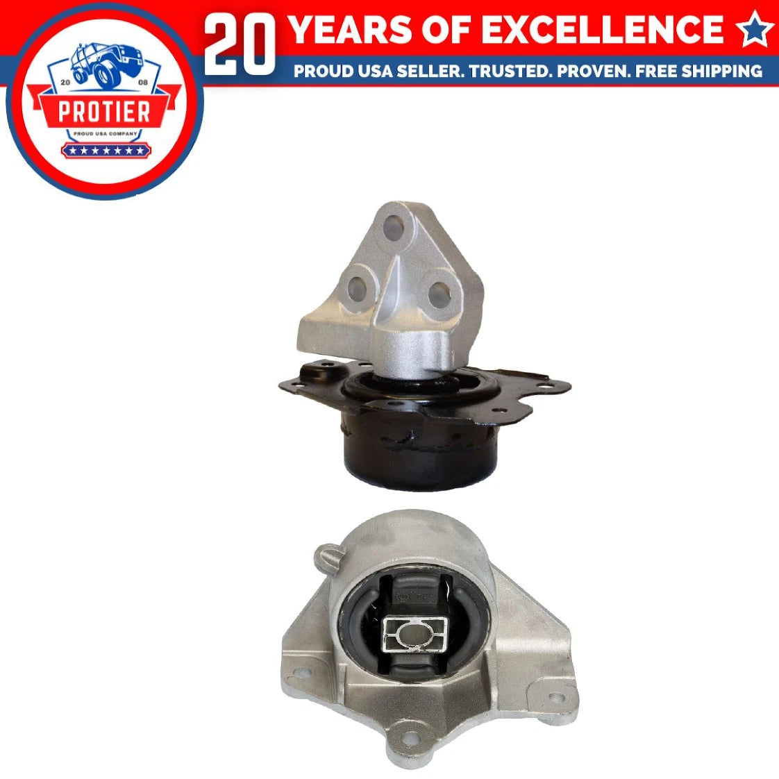 F & R Trans Mount 2PCS Set Fit 2003-2004 Saturn Ion 2.2L-L4 for Auto Trans 6B93BC-57