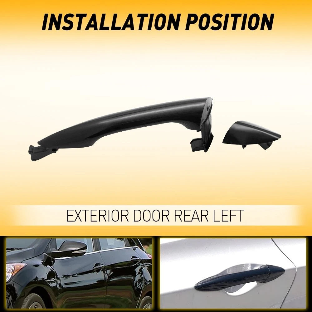 For 2011-2016 Hyundai Elantra Rear Left Driver Side Exterior Door Handle Black A 6B93BC-57