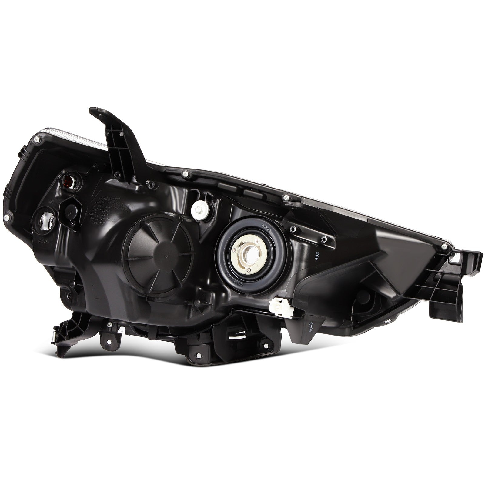 Pair Halogon Headlights Assembly For 2014-2020 Toyota 4Runner 4.0L Black Amber KOEEP