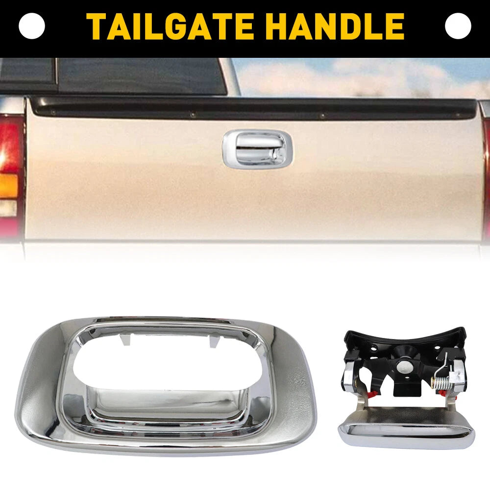 Chrome Tailgate Tail Gate Handle Bezel for 99-07 Chevy Silverado Pickup Truck EA 6B93BC-57