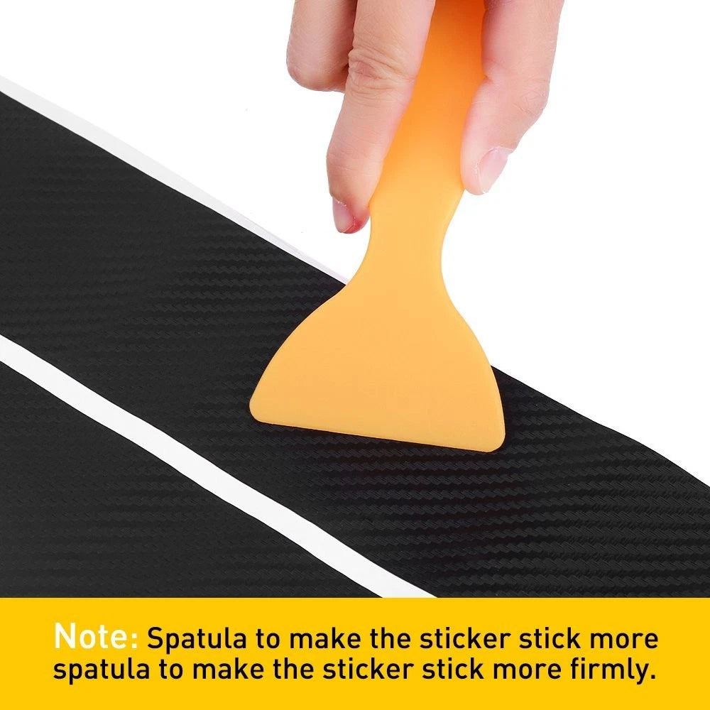 4x Accessories Carbon Fiber Car Scuff Plate Door Sill 5D Sticker Protector EOA 6B93BC-57