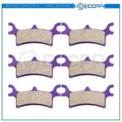 3 Pair Brake Pads For 2003-2006 2008 Polaris 4x4 HO Sportsman 500 Carbon Fiber 6B93BC-57