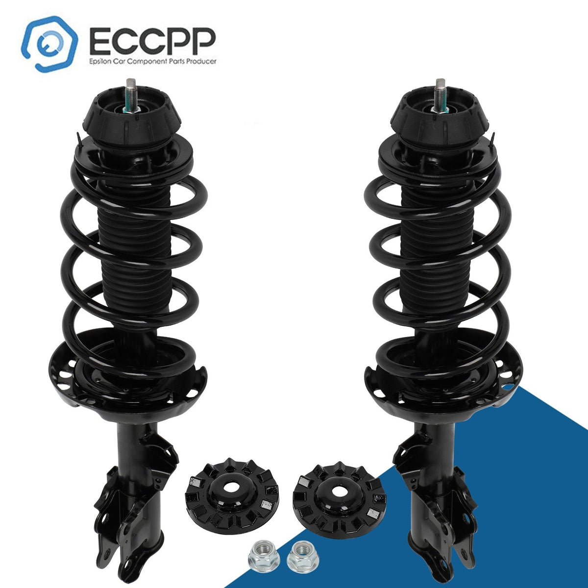 2PCS Front Complete Struts Shocks With Coil Springs For 2010-2012 2013 Kia Soul 6B93BC-57