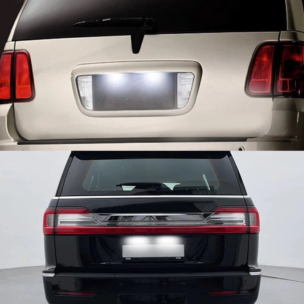 For Ford Expedition Freestar Navigator Taurus [FULL LED]License Plate Pair Light 6B93BC-57